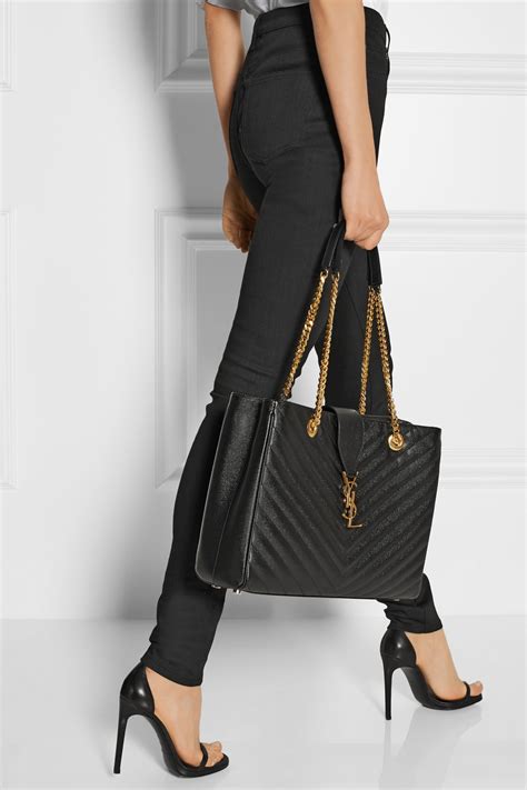 ysl monogramme quilted tote|saint laurent shopper tote.